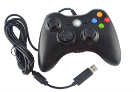 (1027669) Проводной геймпад NNC совместимый с Xbox 360 черный OEM